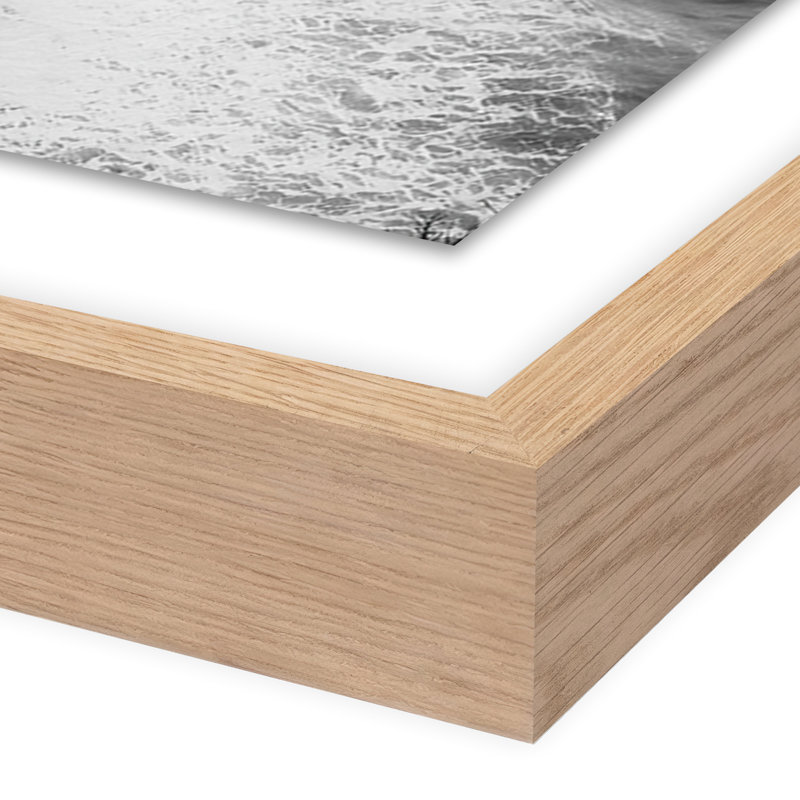 Escape/Big Sur, CA Print by Wesley And Emma Teague, 24" H x 18" W x 1.5" D, Light Brown Framed