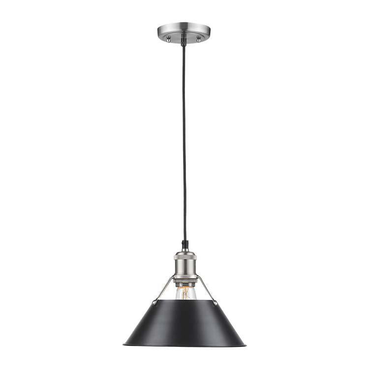Weatherford 1 - Light Pendant, Black, Pewter, 130" H x 10" W x 10" D