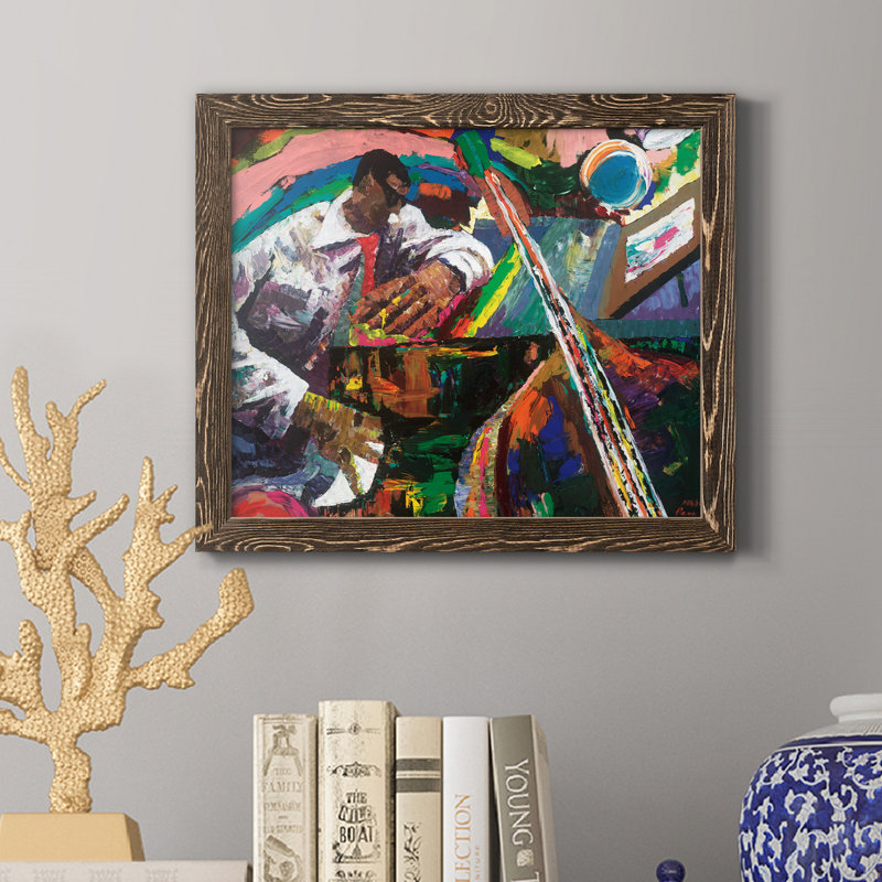 After the Gig - Reproduction d'art sur papier, H 24 po x l 18 po x P 1,5 po, Noyer