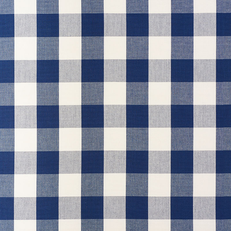 Tissu à carreaux en coton Camden, Bleu marine