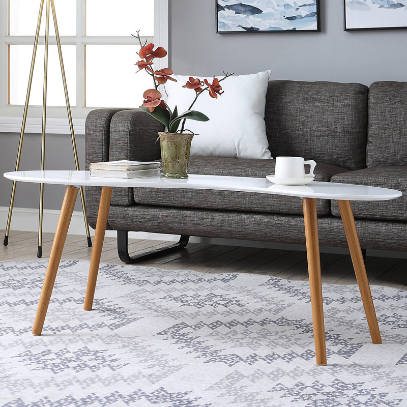 Table basse Meilani, Blanc