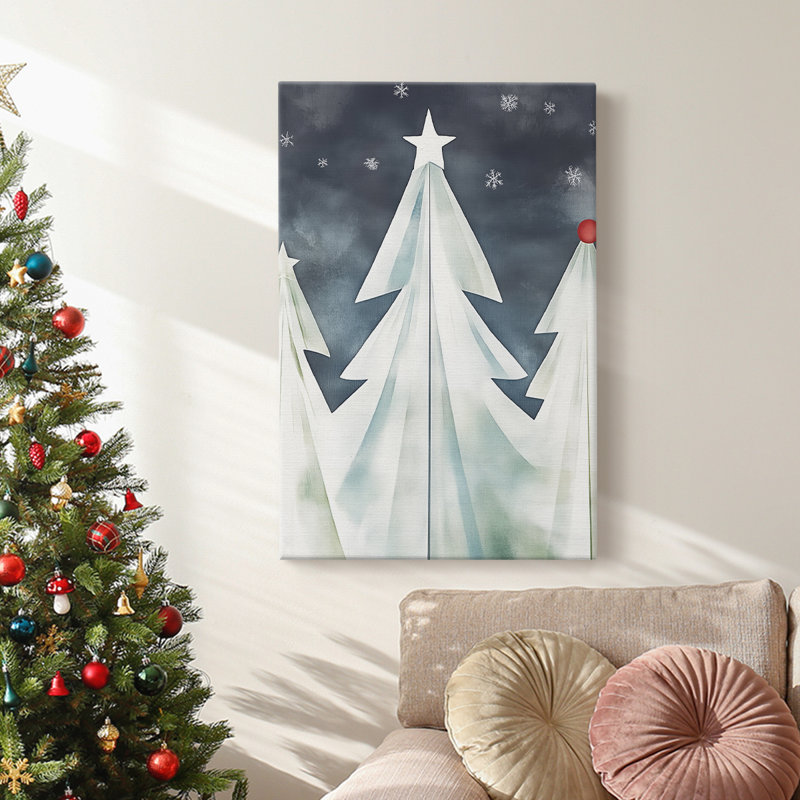 Art des Fêtes de Noël - Toile tendue avec châssis DCCCLVI, H 27 po x l 18 po