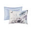 Housse de couette en coton très grand / très grand - Style chic décontracté avec imprimé floral captivant, 3 taies décoratives 1 et 2, Cravates d'angle à fermeture à boutons, Comfort 3 Look romantique multicolore-116011166-116011167