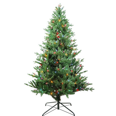 Kurt Adler Pre-Lit Multi-Color Incandescent Jackson Pine Tree