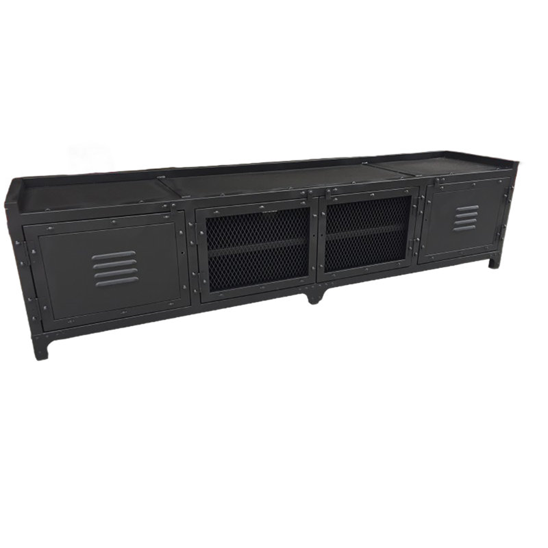 Crédence de rangement l 70,86 po Tanyel, Noir, 17.7"H x 47.2"L x 15.7"W
