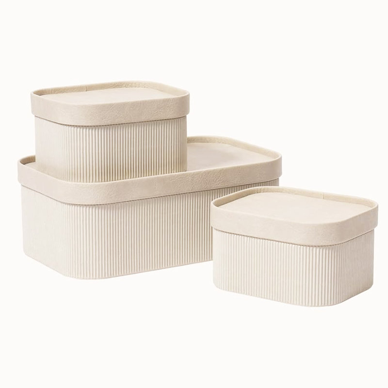 Latitude Run® Cardboard / Paper Storage Bin | Wayfair