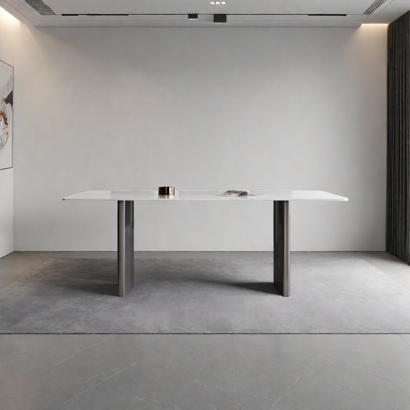 Table de salle à manger Italian, H 29,5 po x L 55,1 po x l 31,5 po