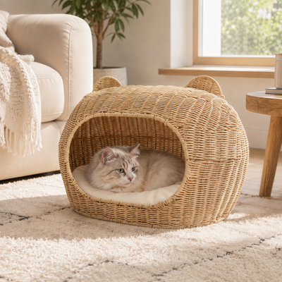 Lit-grotte en rotin Cat-Ear