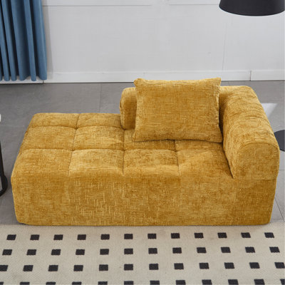 Chenille avec des sacs à ressorts, un design ergonomique et un tissu en mousse moderne et minimaliste pour le salon