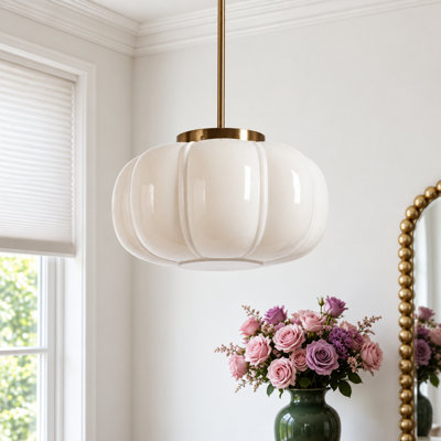 1-light Drum Pendant Light