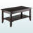 Reid Brown Finish Rectangular Coffee Table With Lower Shelf, 17.75" H X 36.75" W X 20.85" D