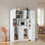Garde-manger autoportant avec armoire latérale, tablettes de porte et tiroir-881637468