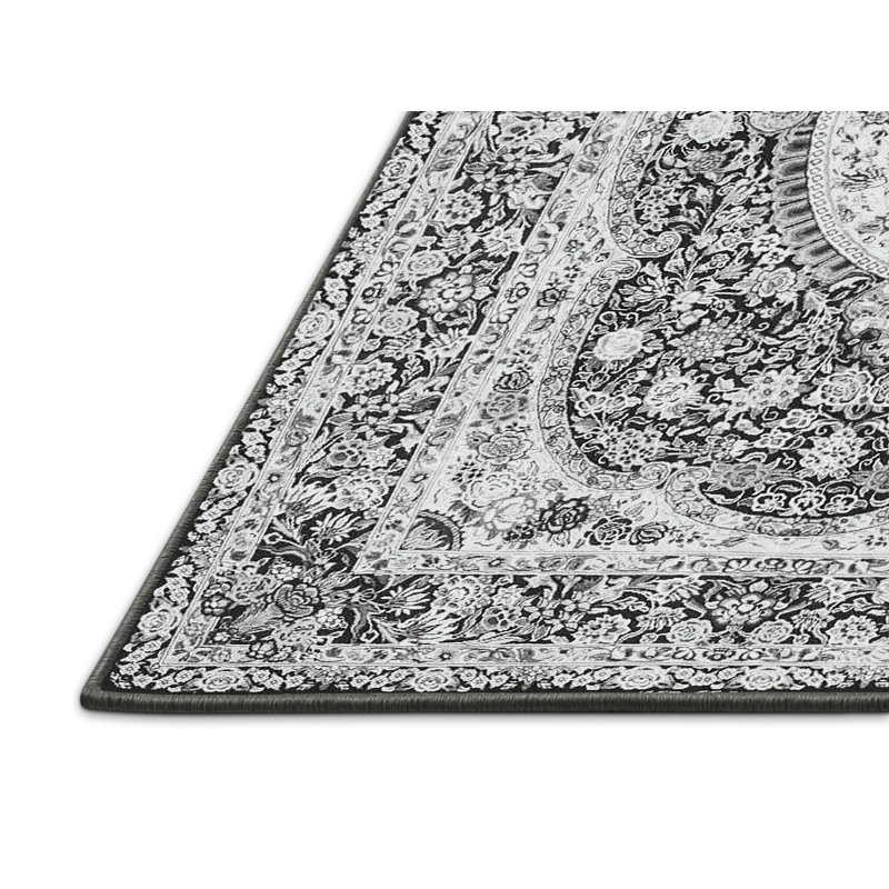 Tapis gris traditionnel Traditional 4803, Rectangle 2 pi x 3 pi