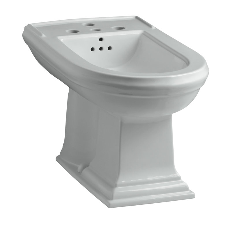 Memoirs® Vertical Spray Bidet with 4 Faucet Holes, Ice Grey