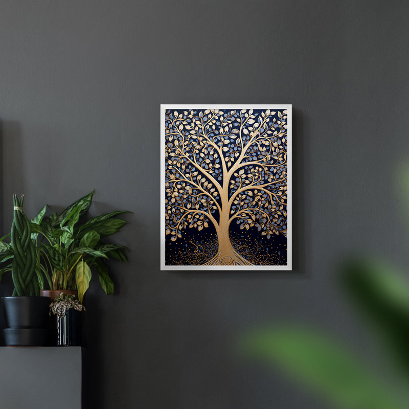 Paysages série CXC III - reproduction encadrée de qualité supérieure - prête à être accrochée - aucun clou requis