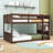 Twin Over Twin Wood Floor Bunk Bed-1366247911
