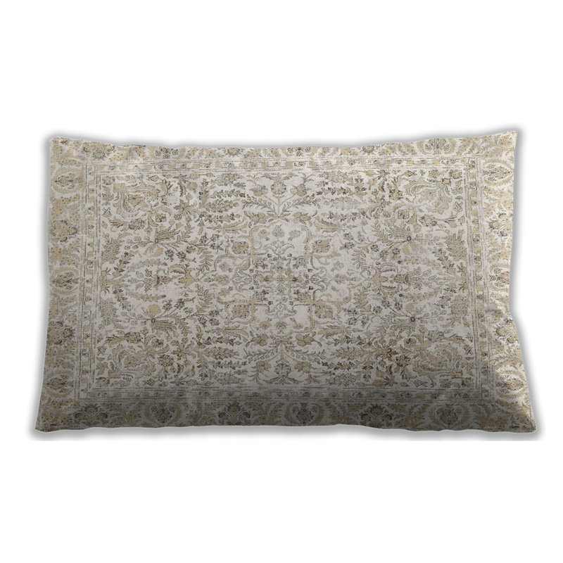 Floral Throw Pillow, Microsuede