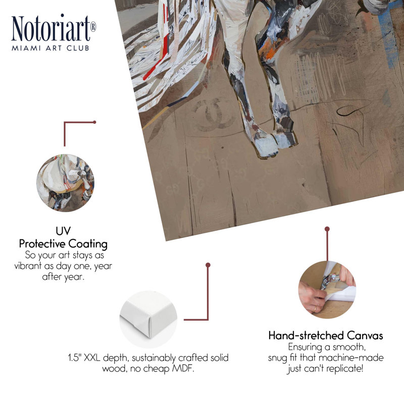 «Rustic Elegance Western Art» par Notoriart, H 16 po x l 20 po, Toile tendue avec châssis