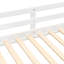 Lit mezzanine, lit superposé double au dessus d'un lit double avec lit gigogne simple et échelle