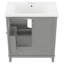 Meuble-lavabo gris avec lavabo - 30 po-1688309702