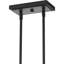 Luminaire suspendu rectangulaire unique à 2 lumières Detres-908242013