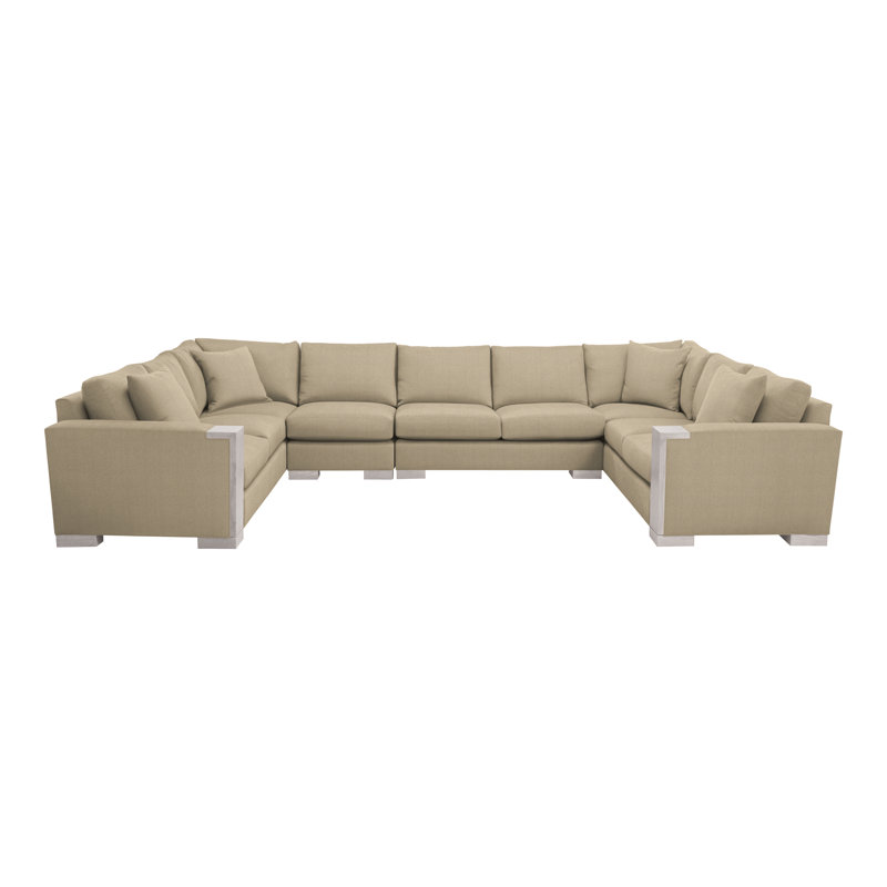 Abingdon By Michael Weiss Upholstered Sectional Symmetrical, Nomad Sand, Dove Gray