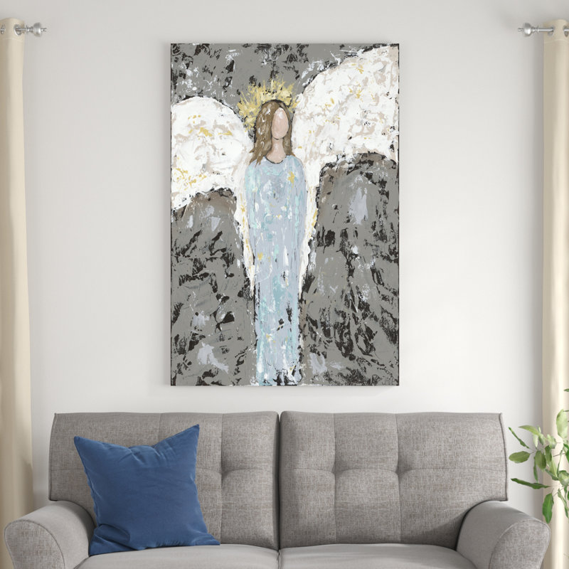 Anges tout le monde I, H 48 po x l 32 po x P 1,25 po