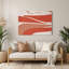 Minimalisme 89, art mural en métal brun-1797369119
