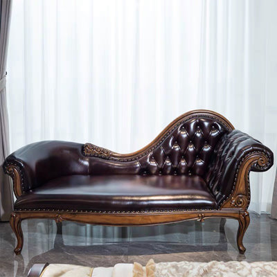 Elegant birch chair made of PU leather