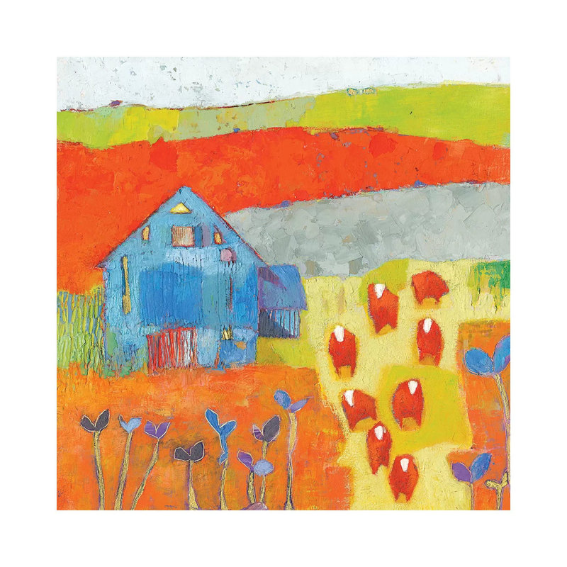 Dillwyn Barn 1 Piece Wrapped Canvas Painting, 66.04 cm H x 66.04 cm W x 3.175 cm D