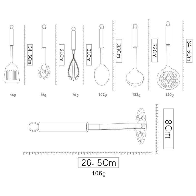 Belfry Kitchen Ayush 7 Utensil Set
