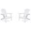 Ensemble de 2 chaises longues en bois de cèdre massif avec grain de bois-230516641