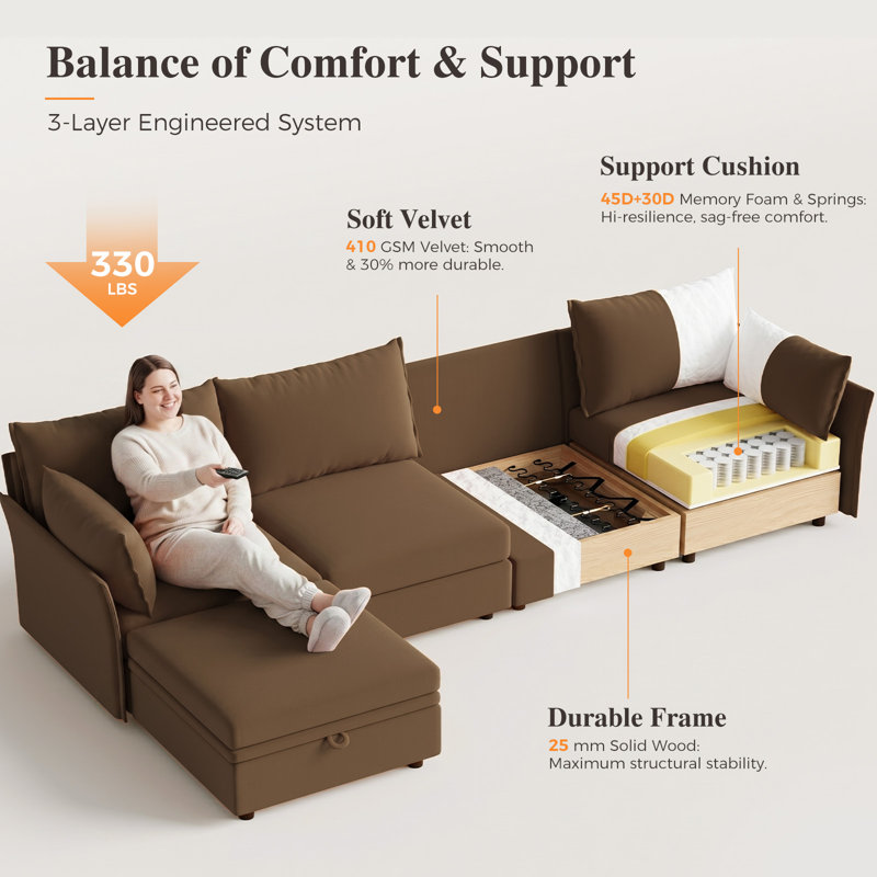 Fauteuil d'appoint rembourré avec accoudoirs brun Adrielle, Brun