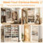 Armoire à chaussures blanche à 9 niveaux avec rangement ouvert, tablettes réglables et convient au couloir