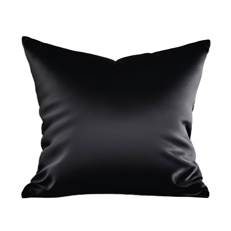 Coussin Plutus, Carrée, H 18 po x l 18 po, Noir, noir, noir, noir