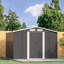 Aaronjohn 8 ft. W x 6.5 ft. D Metal Tool Shed-1409678696