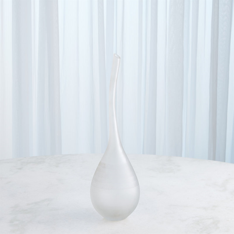 Curvature Bottle, 19" H x 5.5" W x 5.5" D, White