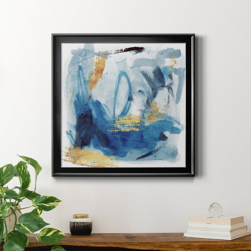 «Floating Nebula I-Premium», reproduction encadrée prête à être accrochée, Toile avec cadre noir, Pas de tapis
