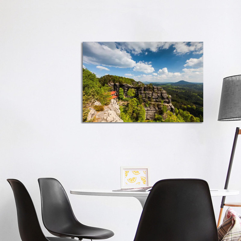 Czech Republic, Bohemian Switzerland, Prebischtor Gate Or PravÄickÃ¡ BrÃ¡na by Mikolaj Gospodarek - Wrapped Canvas Print