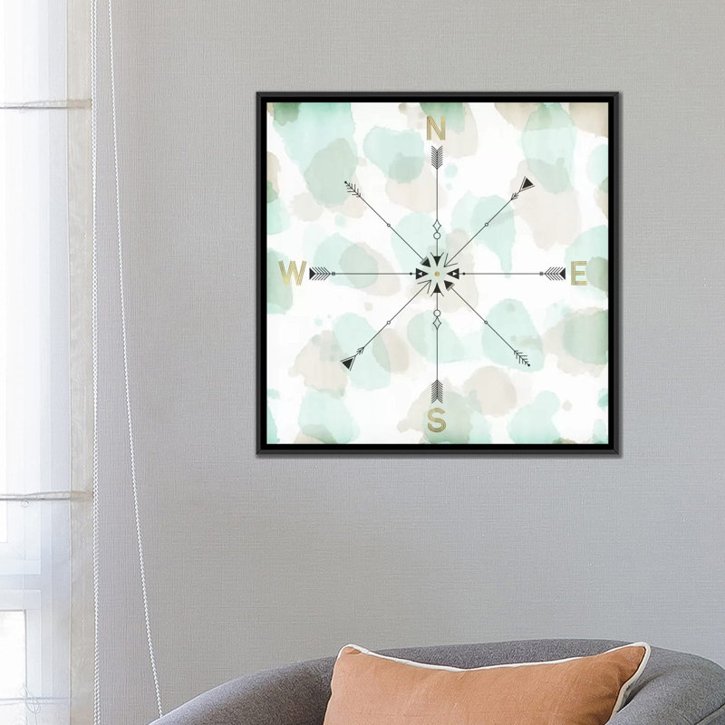 «Instructions II», impression sur toile, H 18 po x l 18 po x P 1,5 po, Toile encadrée noire, Pas de tapis