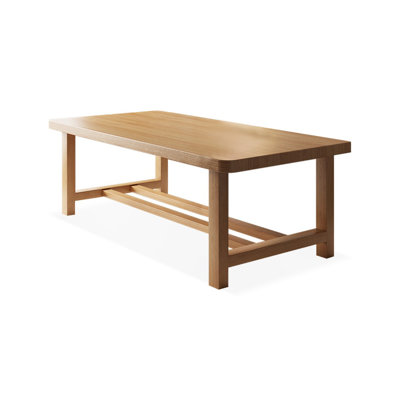 Brown Rectangular Solid Wood desk