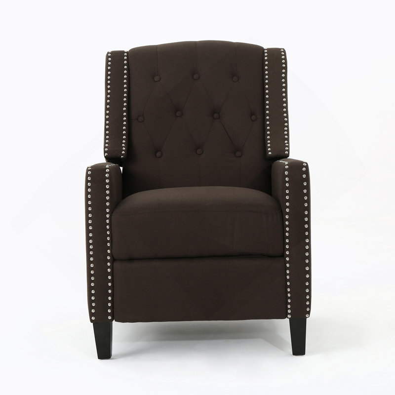Chaise à dossier en tissu Classic Coffee
