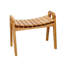 Tabouret courbé en bois de chêne StoneCreek-152951216