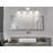 Reba Iron/Seeded Glass Classic Cottage LED Vanity Light-710652009