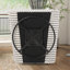 Fauteuil d'appoint pivotant contemporain rayé doux de 34,25 po de largeur-1392530238