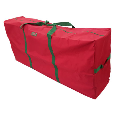 Heavy Duty Christmas Tree Storage Bag High Quality Garlands Wreath Holiday Decorations Lightings Duffel Bags Sturdy Fit up to 6 Foot Artificial X'mas Tree Holiday Large Red