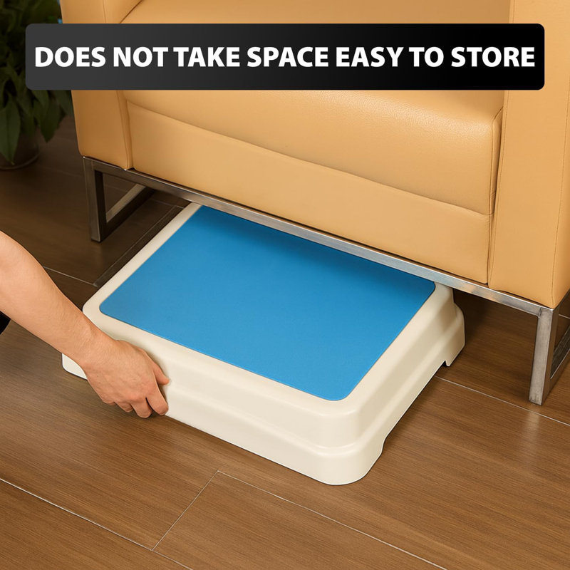 Belfry Bathroom Bath Step Anti Slip Bathroom Slip Resistant Modular Aid Elderly Shower Stepping Disability Mobility Aid Door Walking Stool