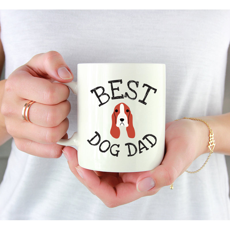 Ceramic Coffee Mug, Basset Hound
