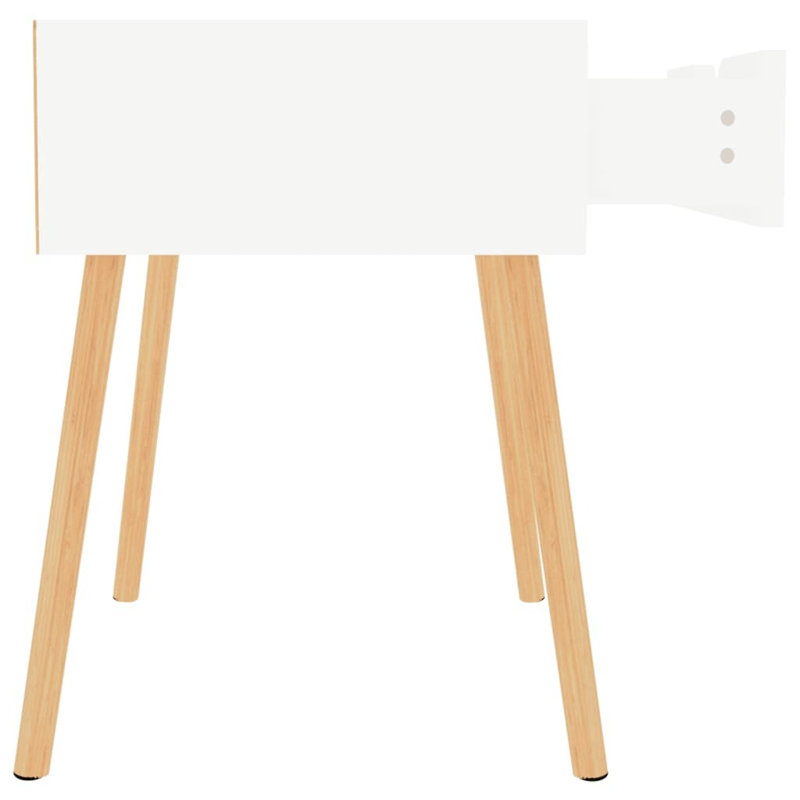 Bedside Cabinets 2 pcs 40x40x56 cm Engineered Wood, High Gloss White, High Gloss White