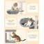 Cat Tree, 75 cm Tower, Sisal Scratching Post, Cats Tower for Indoor, Multi-Level Stable Cat Tree with Cats House, 2 Caves, Pompoms-753293806